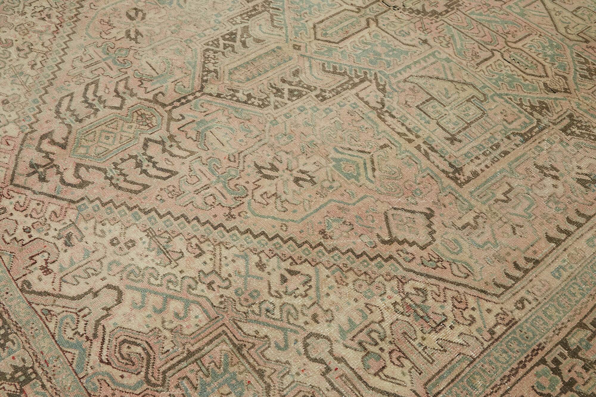 1970s 257 cm x 338 cm beige wool carpet