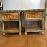 Headboard and bedside table