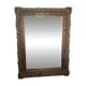 Grand miroir ancien monumental 185x145 bois doré glace biseautée style