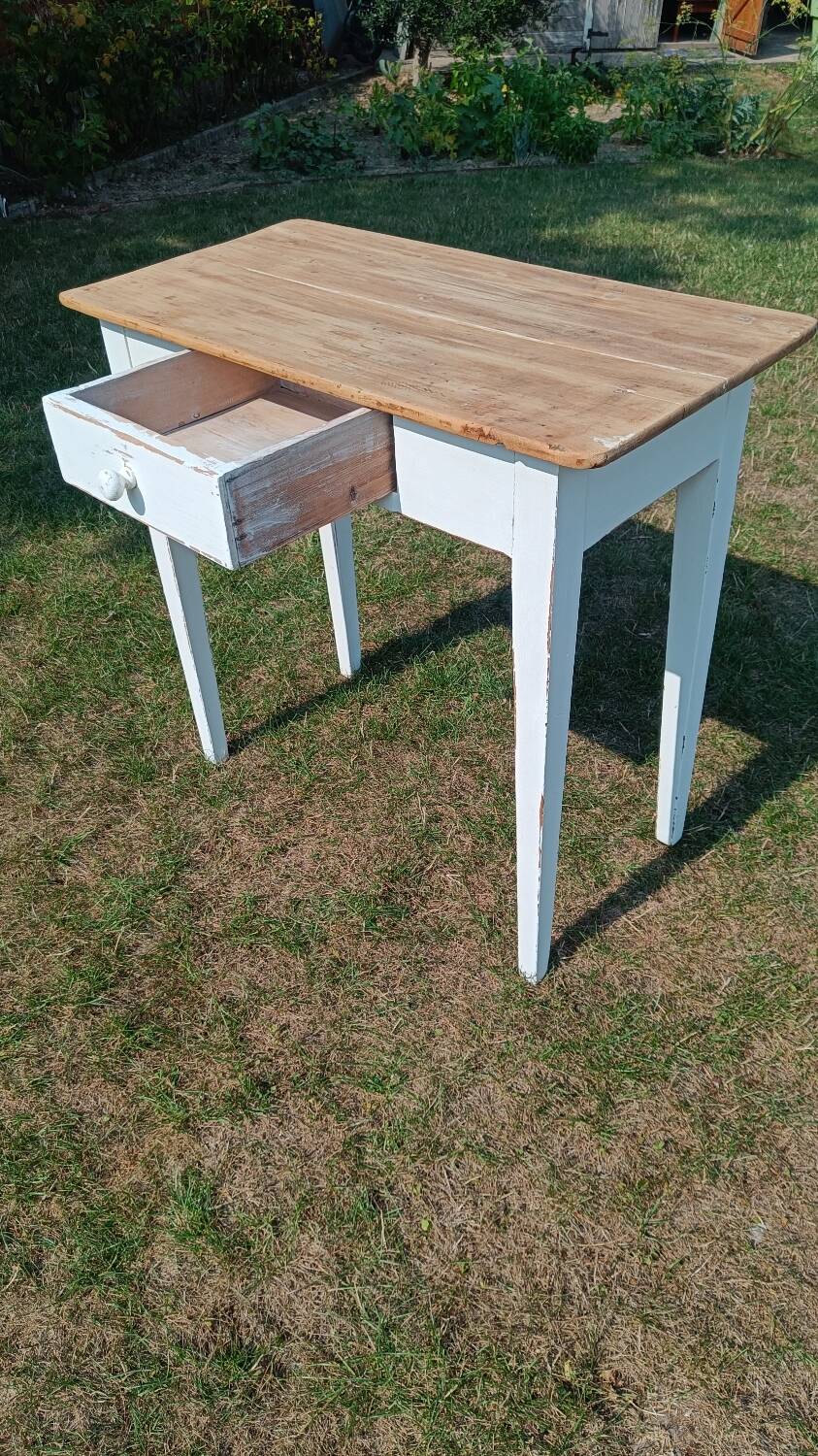 Patinated farmhouse table