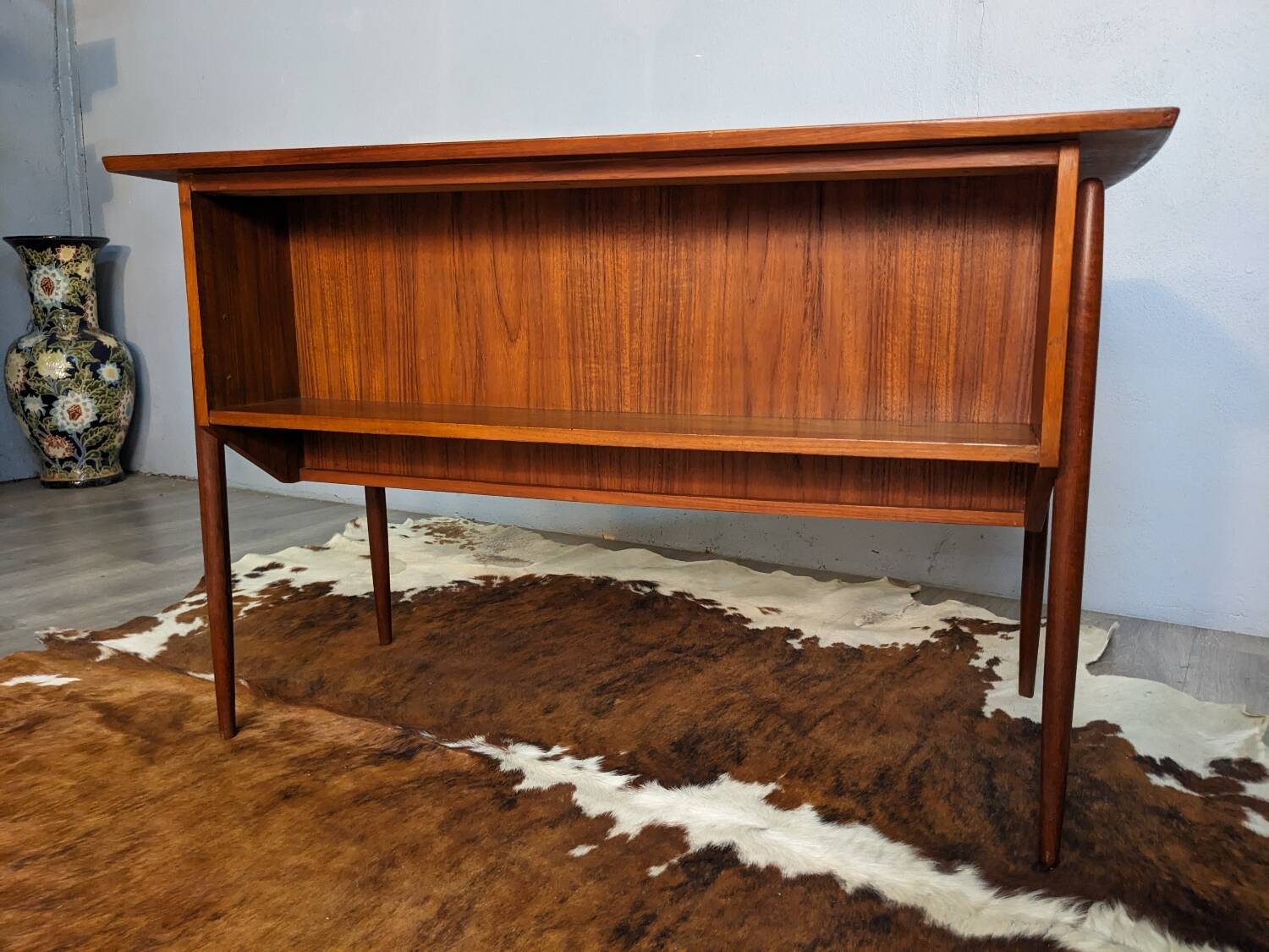 Small Scandinavian teak desk