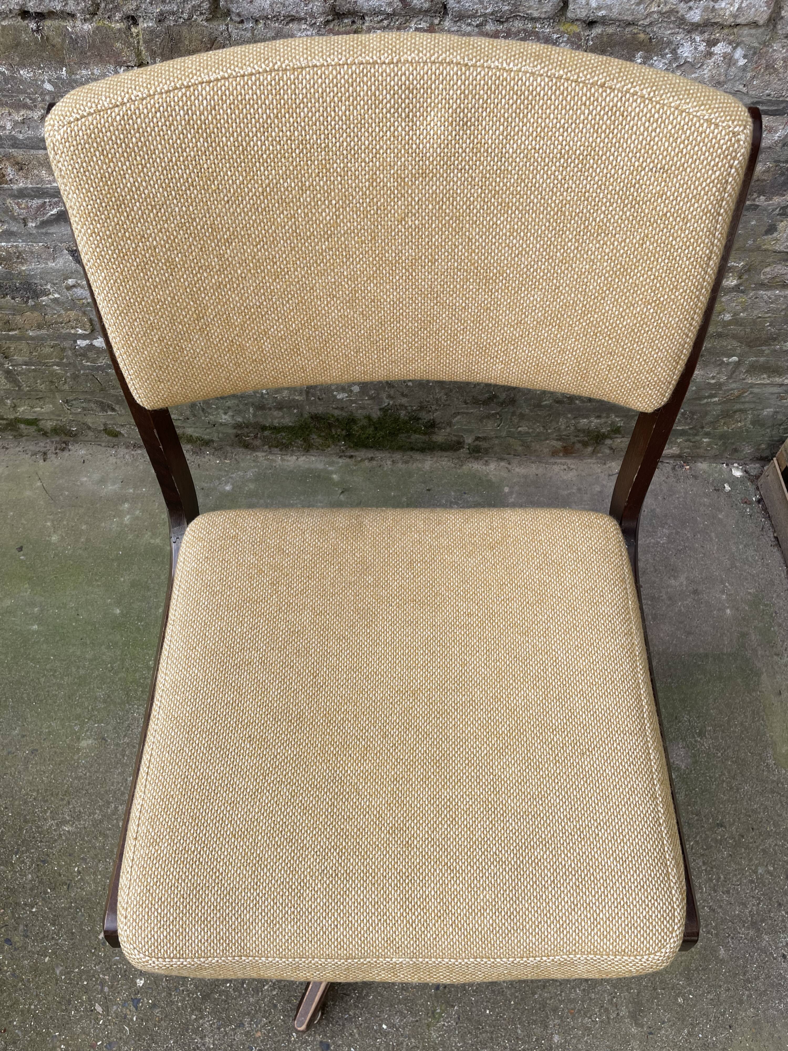 Vintage Scandinavian style swivel office chair