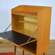 Blond & feet compass 1960 mahogany Vintage Secretary