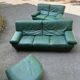 Roche Bobois living room green leather made in Italy