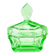 Art Deco bonbonniere, glass, Moser, Czechoslovakia, 1930s