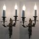 Pair of Louis XV style two-armed wall lights