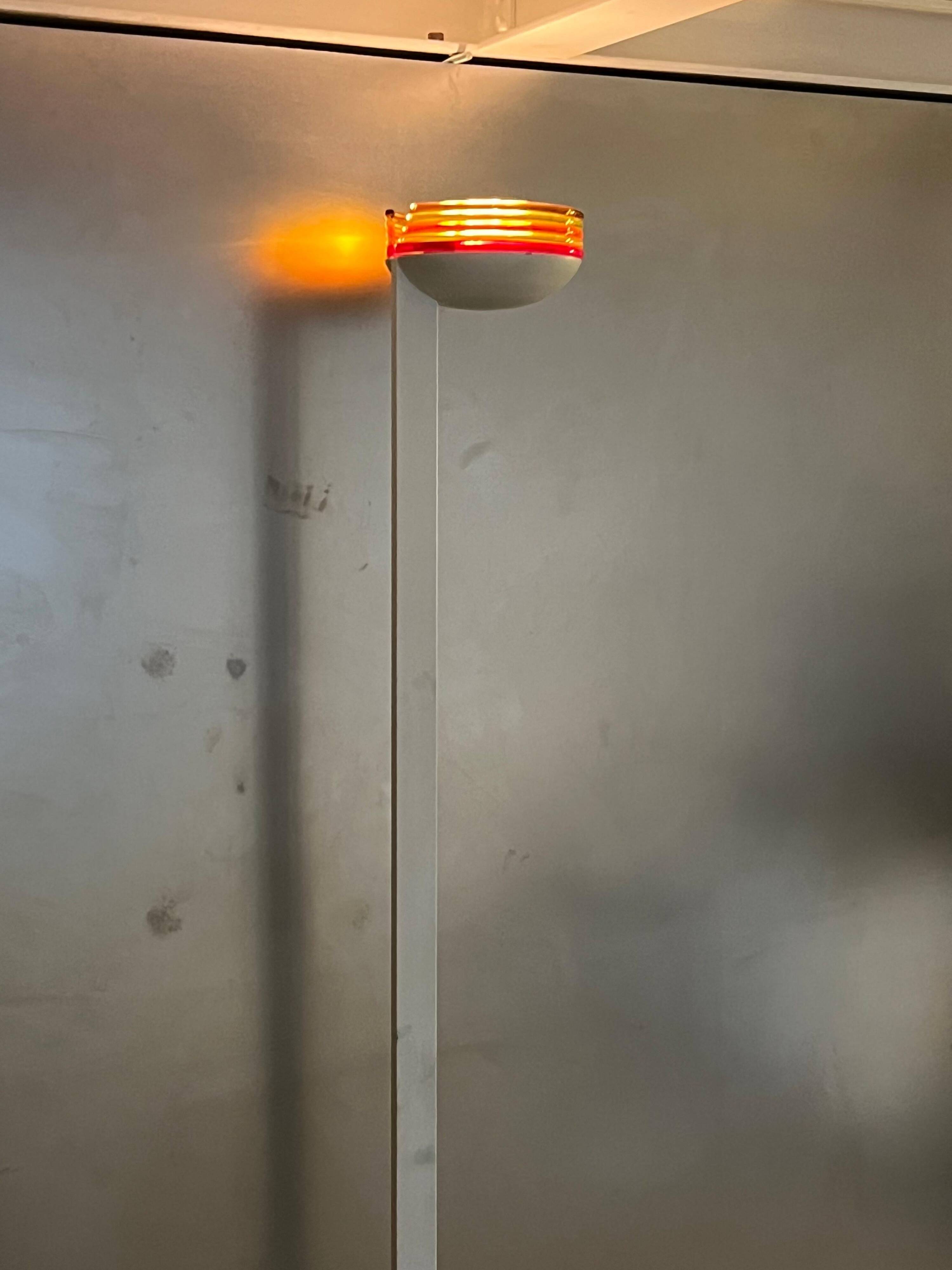 Roberto Pamio for leucos Murano floor lamp, Colourful Decorative Murano Light