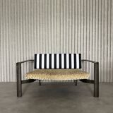 Funky loveseat (newly upholstered)