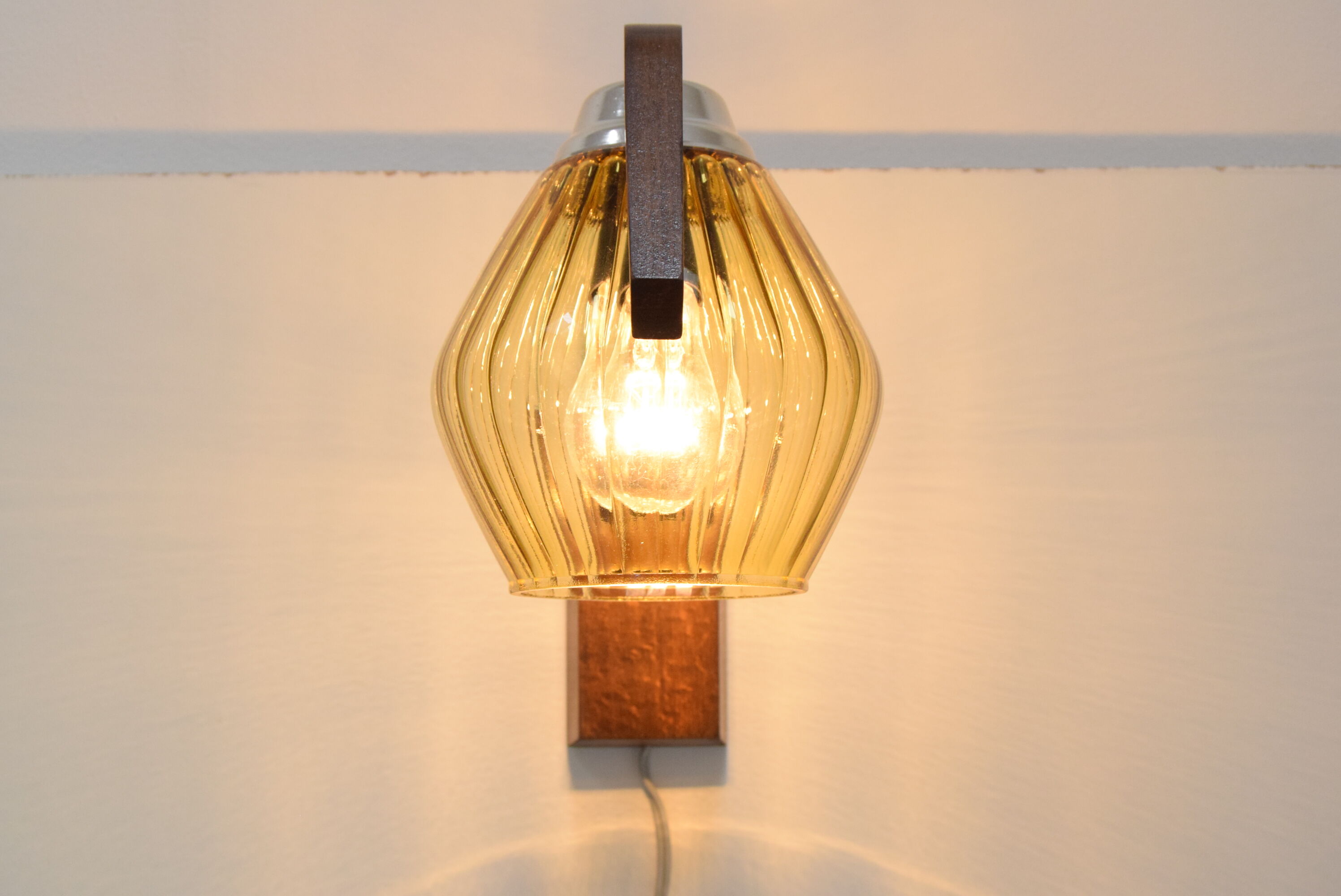 Mid-century Wall Lamp by Drevo Humpolec, 1960’s.