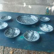 vintage ceramic couppelles and dish , Pornic