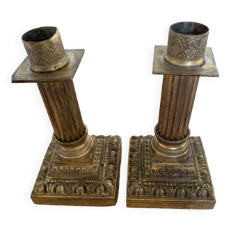 Two candle holders