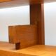 Pierre Chapo. Shelf or bookcase in natural elm. 1980s.
