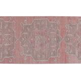 Vintage Turkish rug from Oushak, hand-woven 100x353 cm