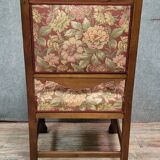 Renaissance style office chair in carved walnut, 19th century