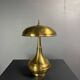 Midcentury Italian modernist brass dome mushroom table lamp, 1960s