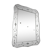 Venetian art deco mirror