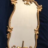 Old bronze mirror signed