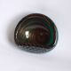 Gold flecked green bullicante and filigrana bowl, Murano 1950.