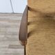 Fauteuil inclinable en bois et tissu des années 70
