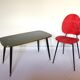 Paire de chaises vinyle années 60