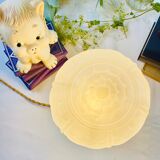Art Deco white frosted globe table lamp - Year 40