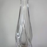 Large Daum crystal soliflore vase H32cm