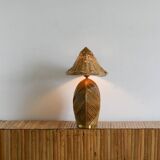 Pencil reed Table Lamp mid century modern