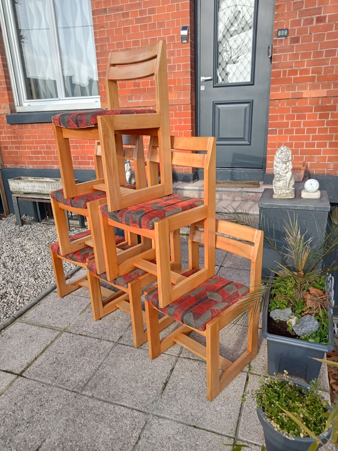 Maison Regain sled chairs