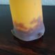 TULIP corolla - yellow-orange-brown marbled glass MULLER FRERES LUNEVILLE