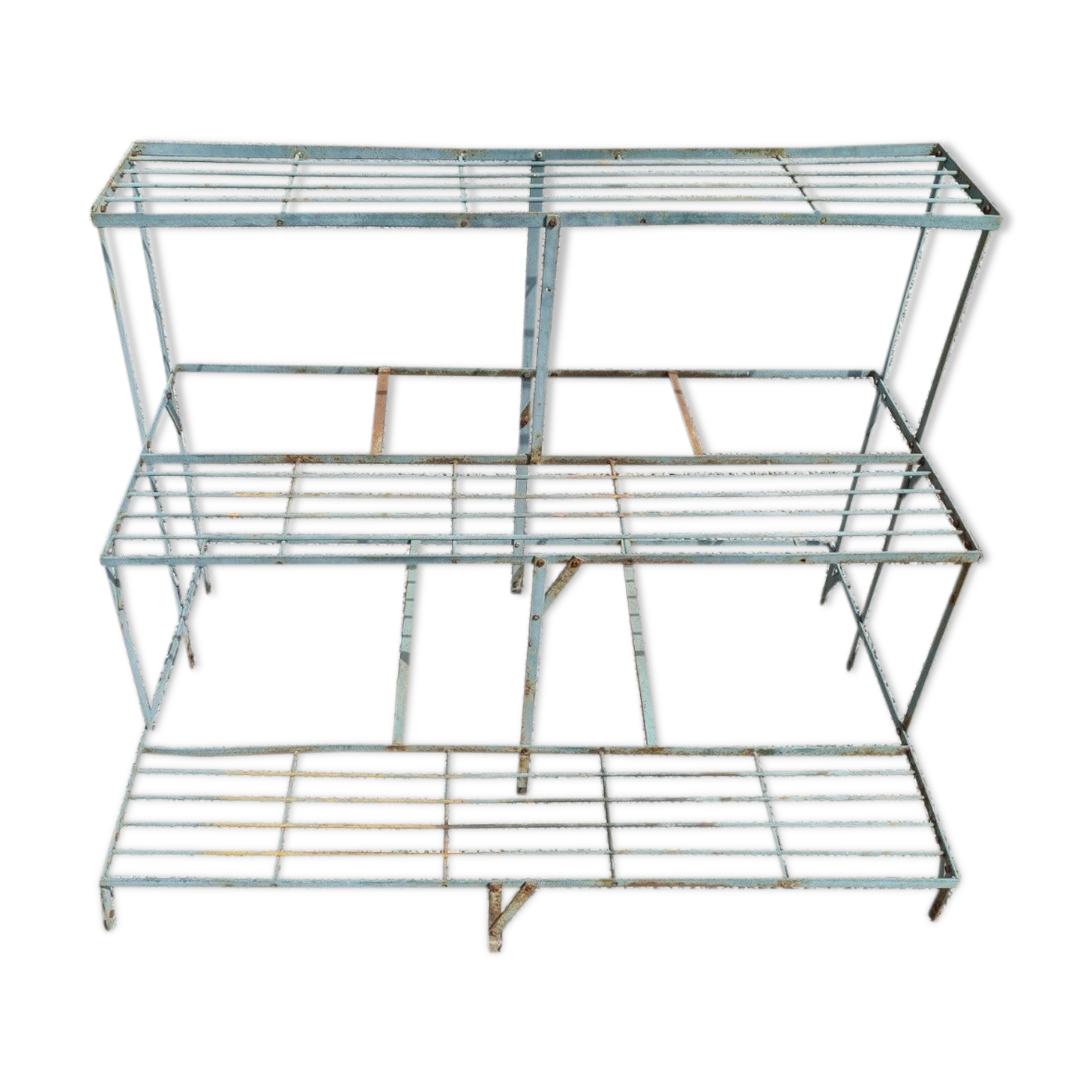 Iron garden shelf
