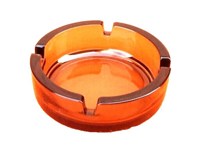 Années 1970  Cendrier verre fumé France