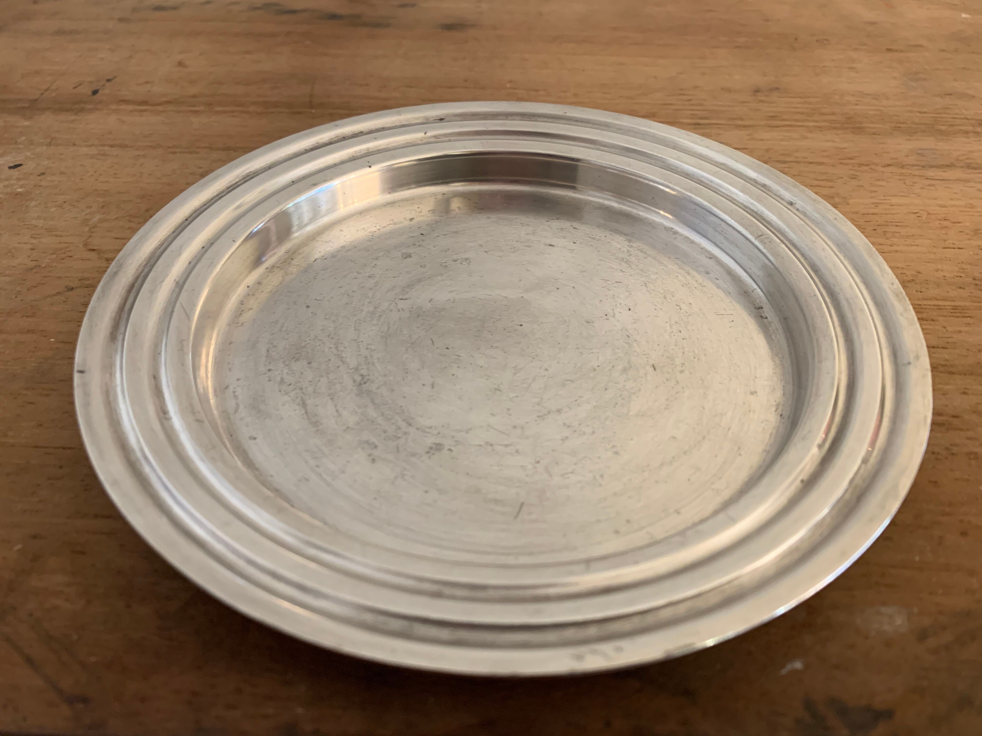 Christofle bottle underside in art deco silver metal