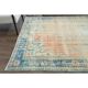 1970s Vintage Turkish Oushak Handmade Wool Cotton Orange Area Rug  193x302