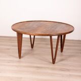 Table basse vintage en palissandre des années 1950 Design Tove & Edvard Kindt-Lars