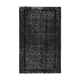 Tapis fait à la main vintage turc 1980s 160 cm x 250 cm tapis noir