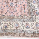 8' x 11' Pink Turkish Vintage Rug - 247x349 cm