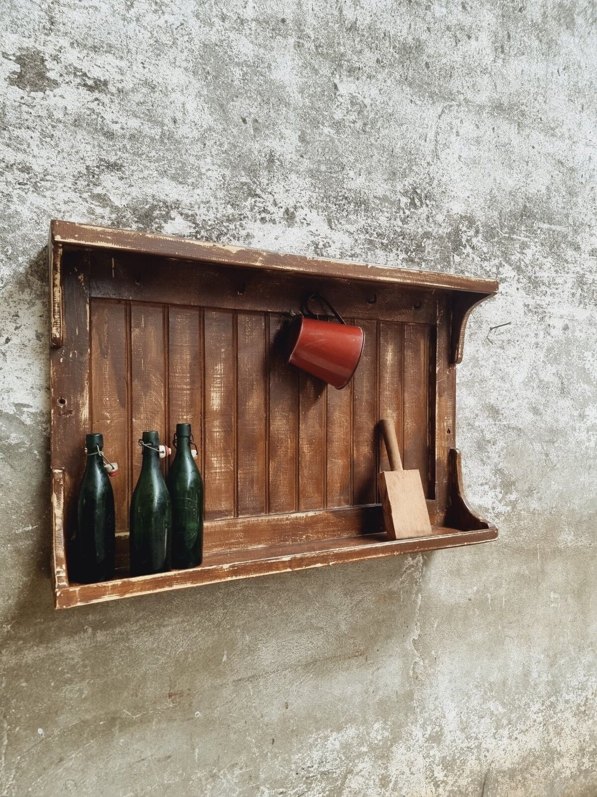 Brocante wall rack kitchen rack 70 x 105 cm