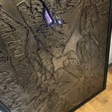 Brutalist Copper and Glass Wall Panel