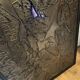 Brutalist Copper and Glass Wall Panel