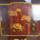 Neoclassical inlaid mahogany screen
