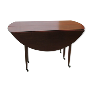 Table ronde 6 pieds fuseaux en