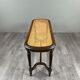 Antique wooden bench, caned seat, Louis XVI style, 20th century.