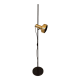 Black floor lamp is gold vintage 1980