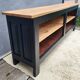 Enfilade • Comptoir de service bicolore noir • miel