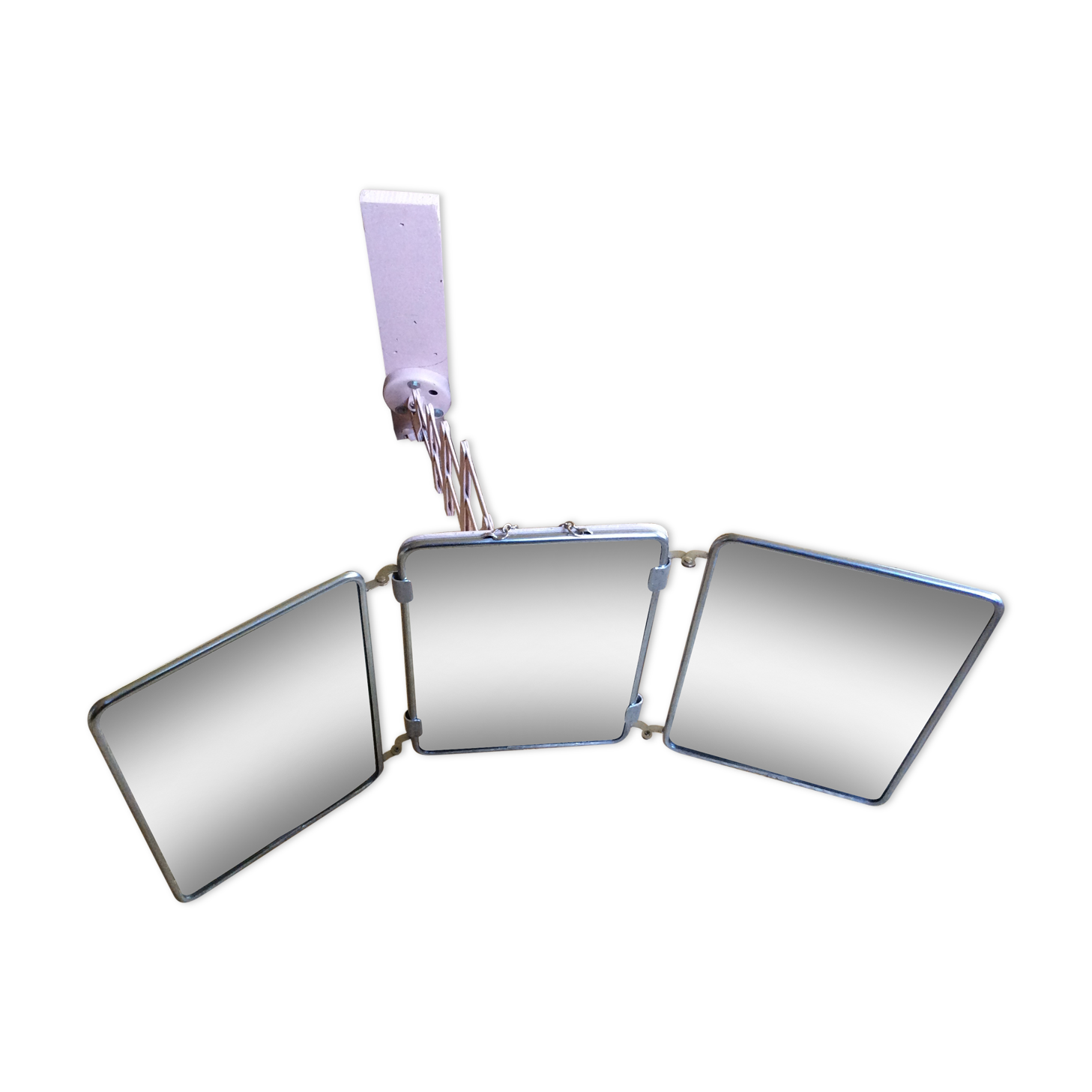 Barber's mirror on plinth 57x23cm