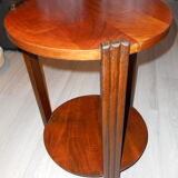 Pedestal table round vintage