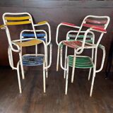 Set of 4 garden armchairs by Xavier Pauchard from the 50