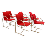 Set of 8 Metaform Circle dining chairs