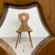 Vintage oak brutalist chairs, 1960s