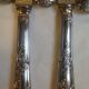 24 silver metal knives and Louis XV style stainless steel blade